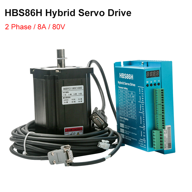 Hybrid Servo Driver Nema 34 8.5Nm - HBS860H Hybrid-Servotreiber AC 18–80 V 8