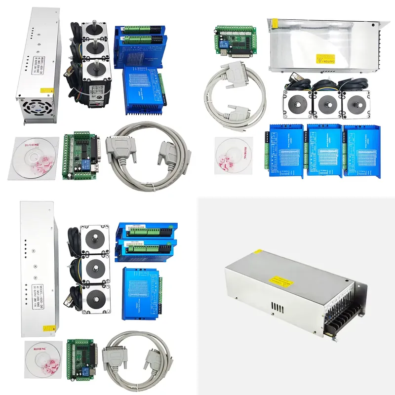 Nema 23 Closed Loop Stepper Motor Driver Kit - 3-Achsen 2N.m Nema23 CNC-Kit Servo-Encoder-Motoren Nema