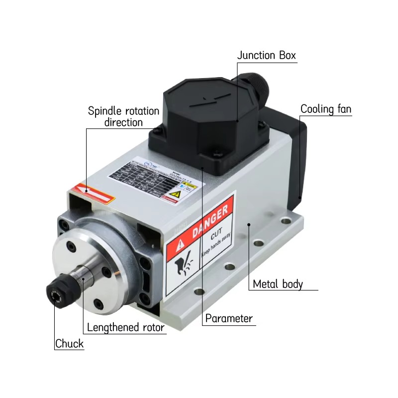 Hochgeschwindigkeits-CNC-Spind – Er20 Collet Chuck Spindle Motor 220V Bewertung und Preis