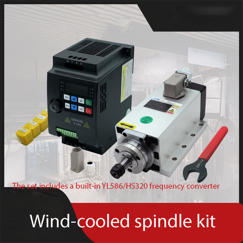 1,5 kW HIZ80x73-1,5 quadratisc – Air Cooled 1.5Kw Spindle Motor Inverter 110V Bewertung und Preis