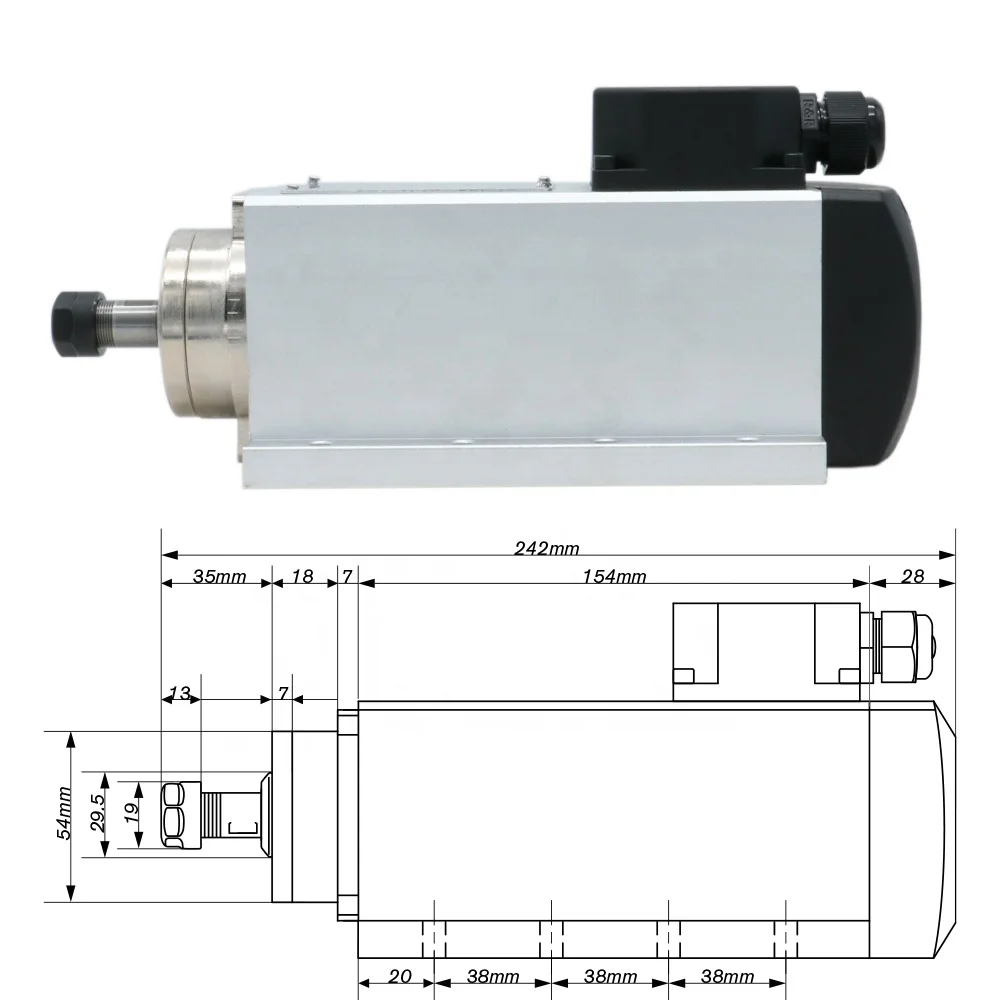 HLTNC 1,5kW Blitzluftgekühlter – Air Cooled 1.5Kw Spindle Motor Inverter 110V Bewertung und Preis