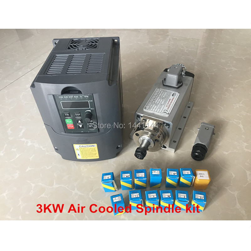 Luftgekühlte Spindel 3KW 220V/ – Er20 Collet Chuck Spindle Motor 220V Bewertung und Preis