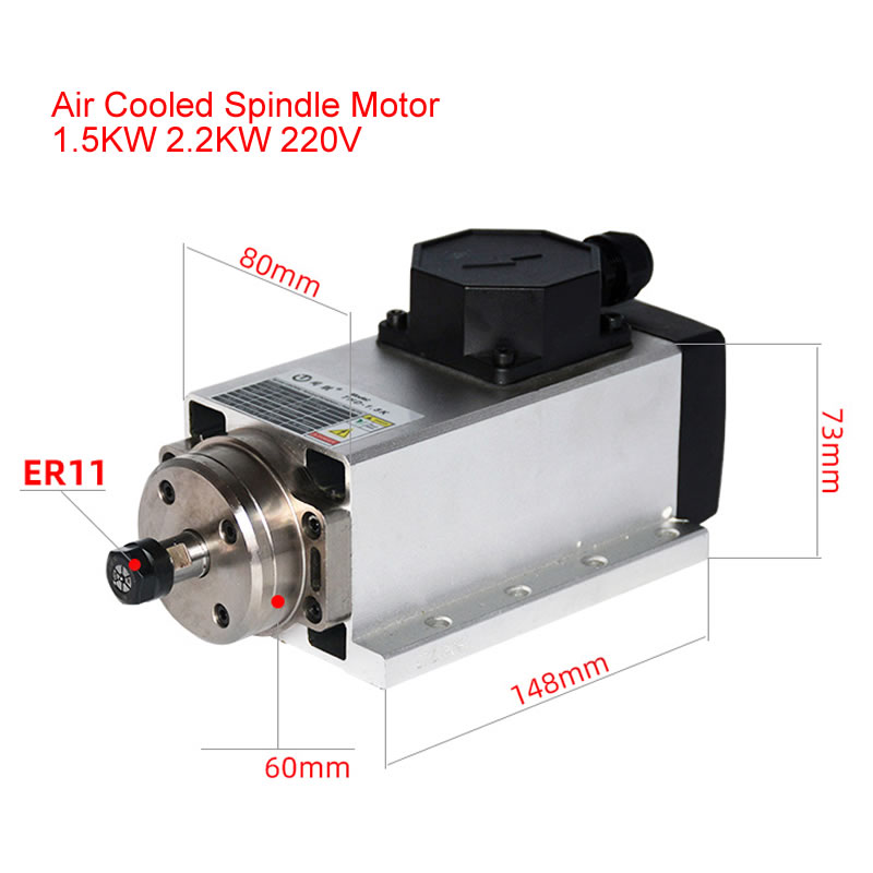 800 W 1,5 W 2,2 kW 3,5 kW 4,5  – Er20 Collet Chuck Spindle Motor 220V Bewertung und Preis