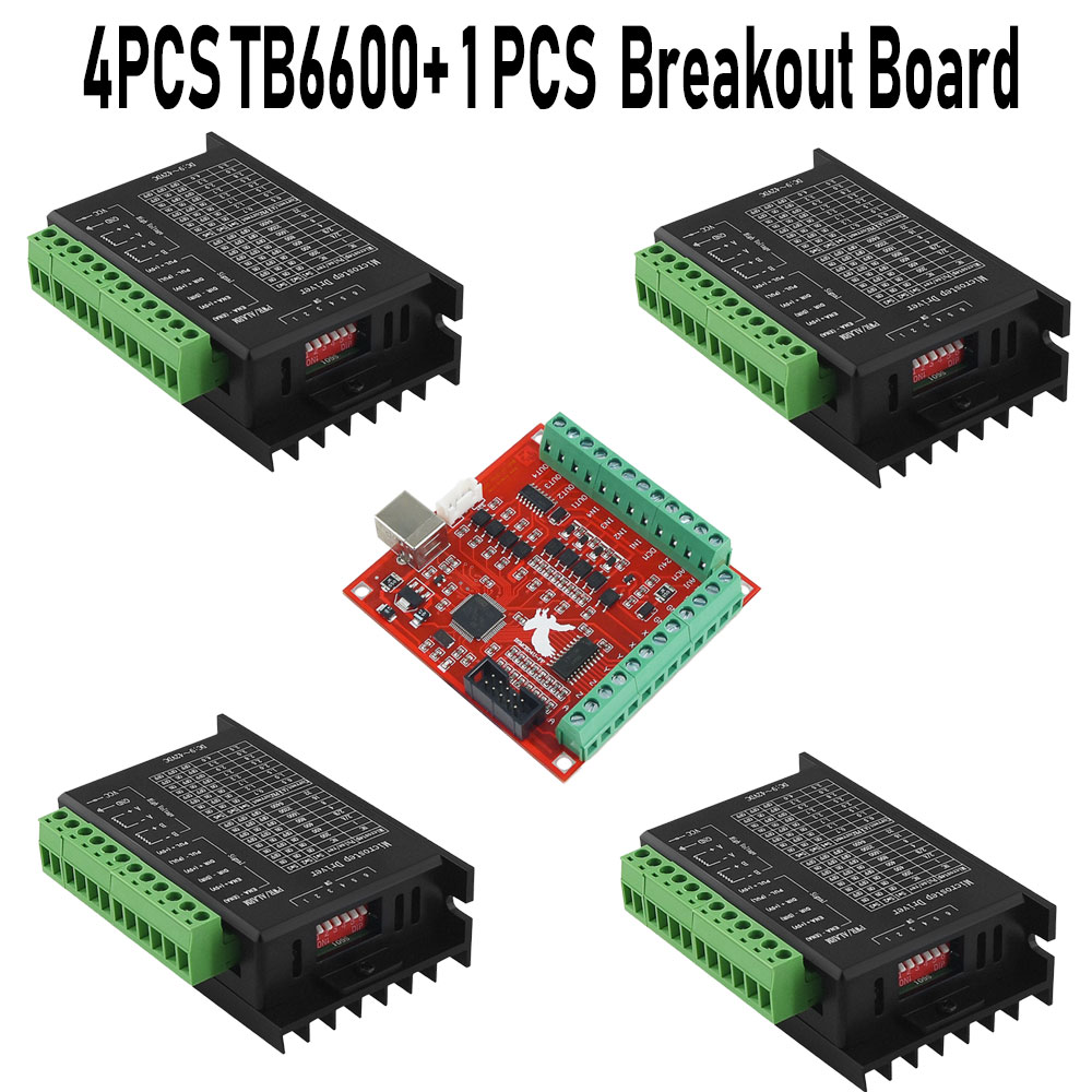 4PCS Schrittmotor Treiber TB66 – Mach3 Usb Cnc Controller 4 Axis 100Khz Bewertung und Preis