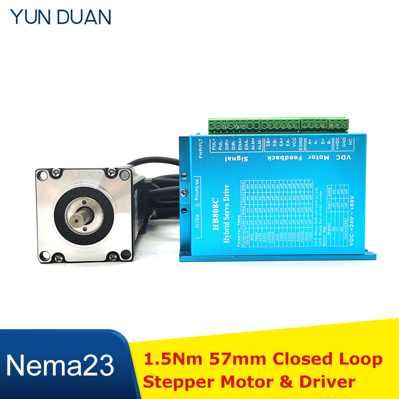 1,5 Nm Closed Loop Schrittmoto – Nema 23 Closed Loop Stepper Motor Driver Kit Bewertung und Preis
